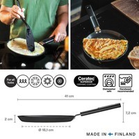 Фото Сковорода для омлетов и блинов Fiskars Hard Face 22 см 1075522